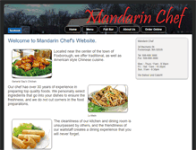 Tablet Screenshot of mandarinchefma.com